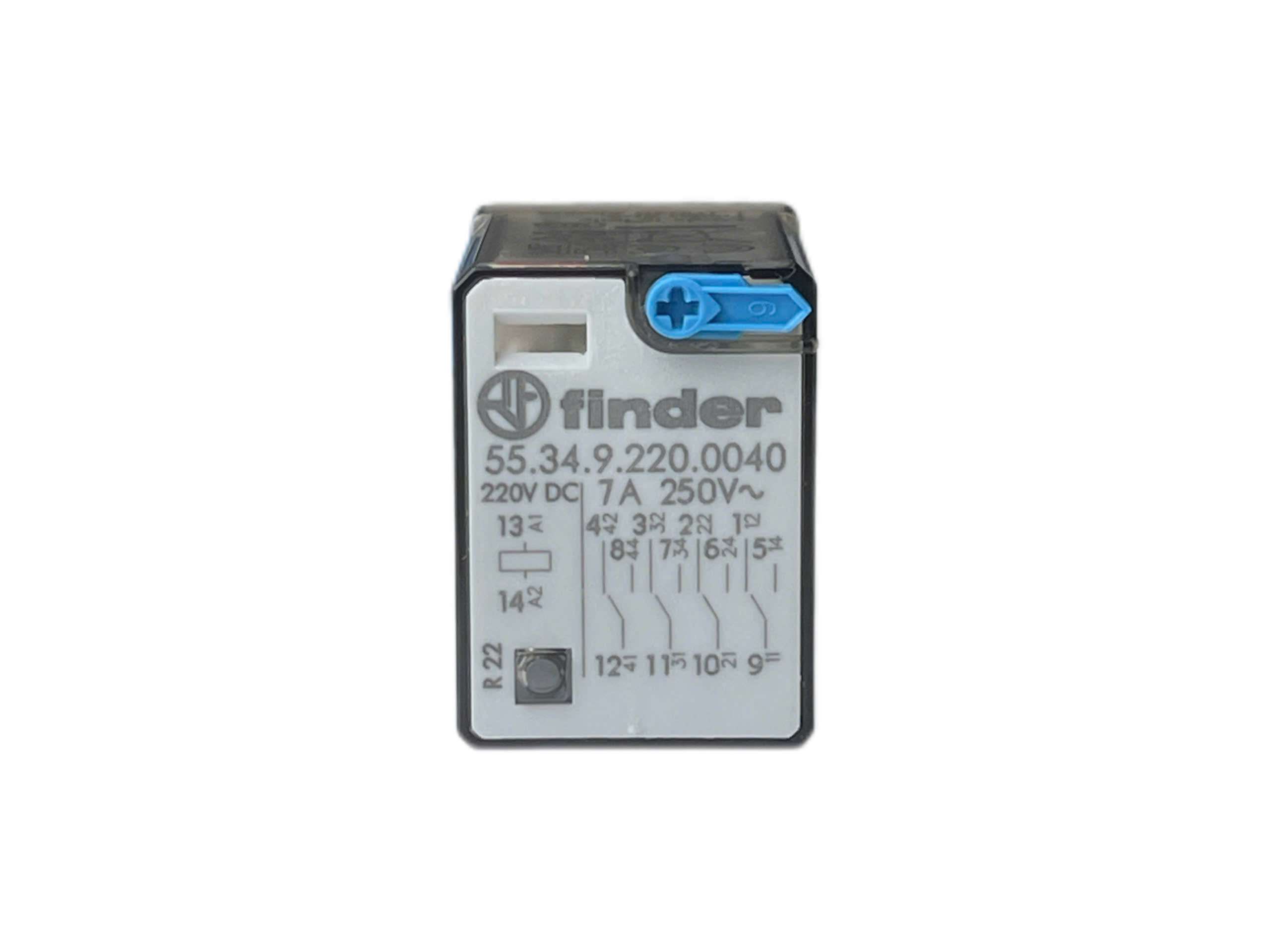 Rơ le 55.34.9.220.0040 220V (Coil: 220VDC, 4CO, 7A/250VAC; 7A/30VDC)